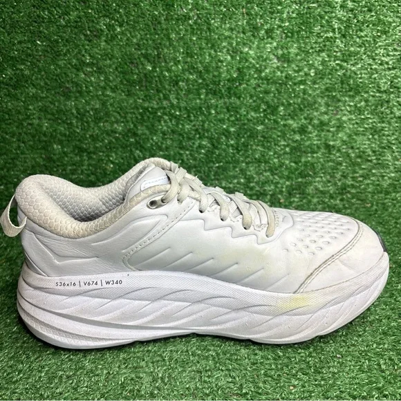 Hoka One One Bondi SR White Women’s Size 8 1129351 WHT Slip Resistant - Picture 6 of 12